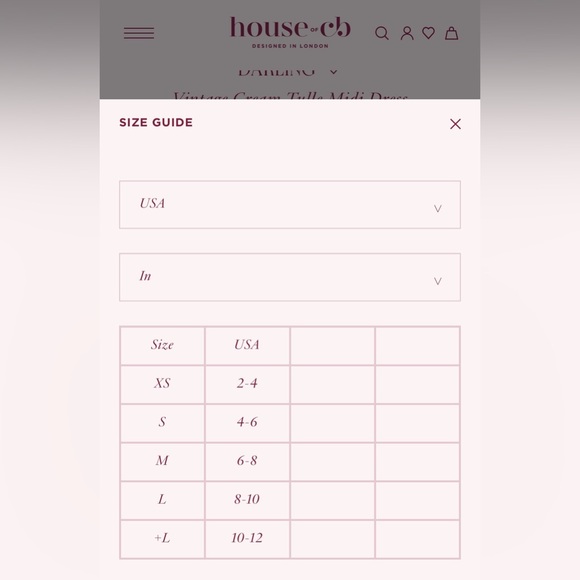 NEW House Of CB DARLING Vintage Cream Tulle Midi Dress Sz XS Cup size A-C - Picture 4 of 9